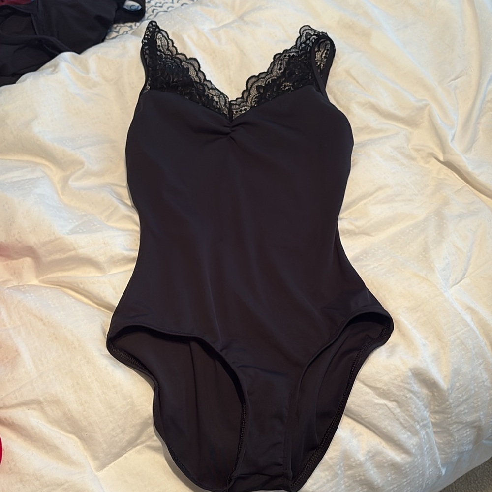 Black ballet dance leotard. Small